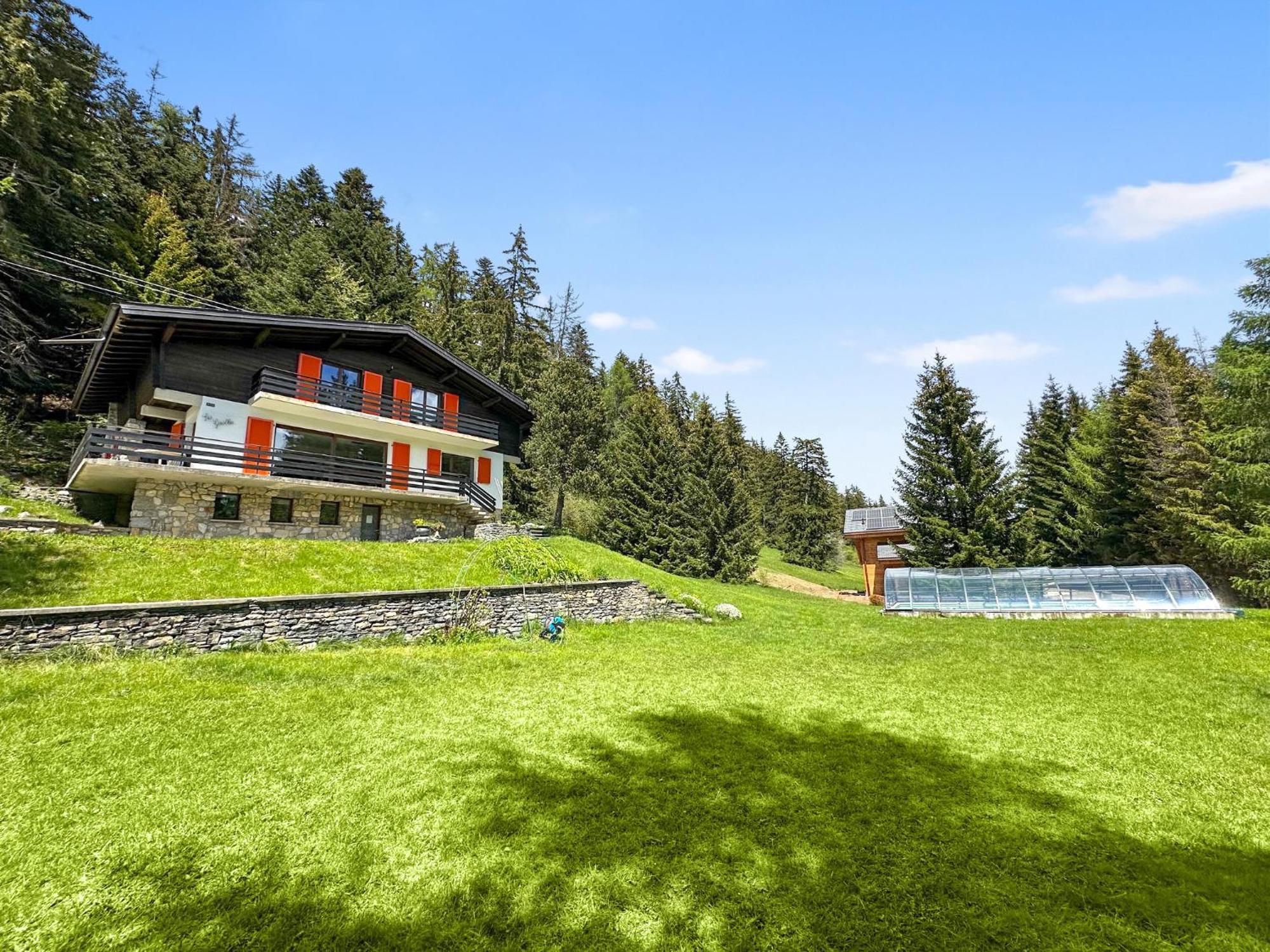 Chalet Familial Les Girolles Aux Portes D'Anzere Arbaz Bagian luar foto