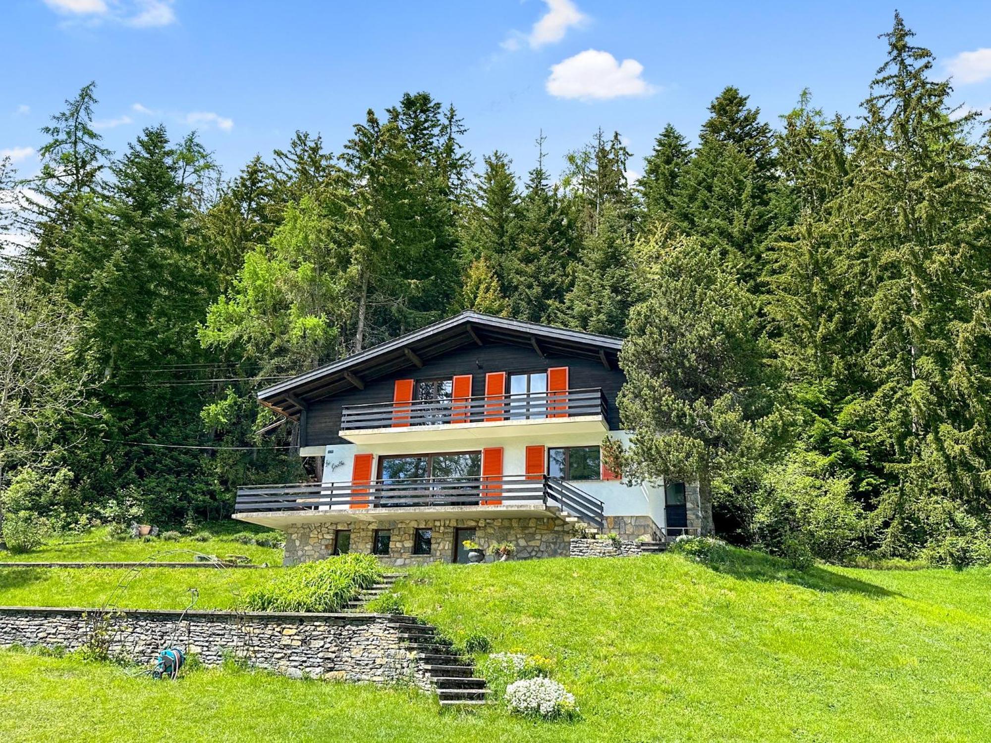 Chalet Familial Les Girolles Aux Portes D'Anzere Arbaz Bagian luar foto